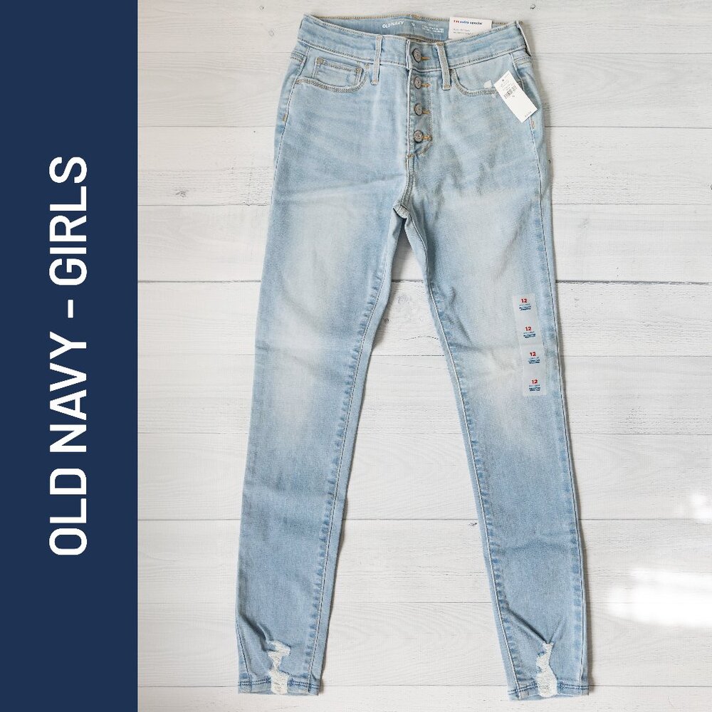 Old Navy - Rockstar Super Skinny Jeggings - Girls 12 High-Rise
